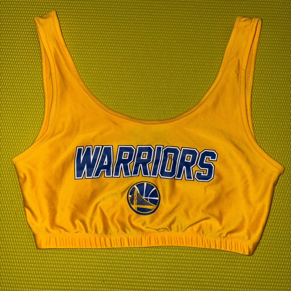 NBA Golden State Warriors Yellow Crop Top